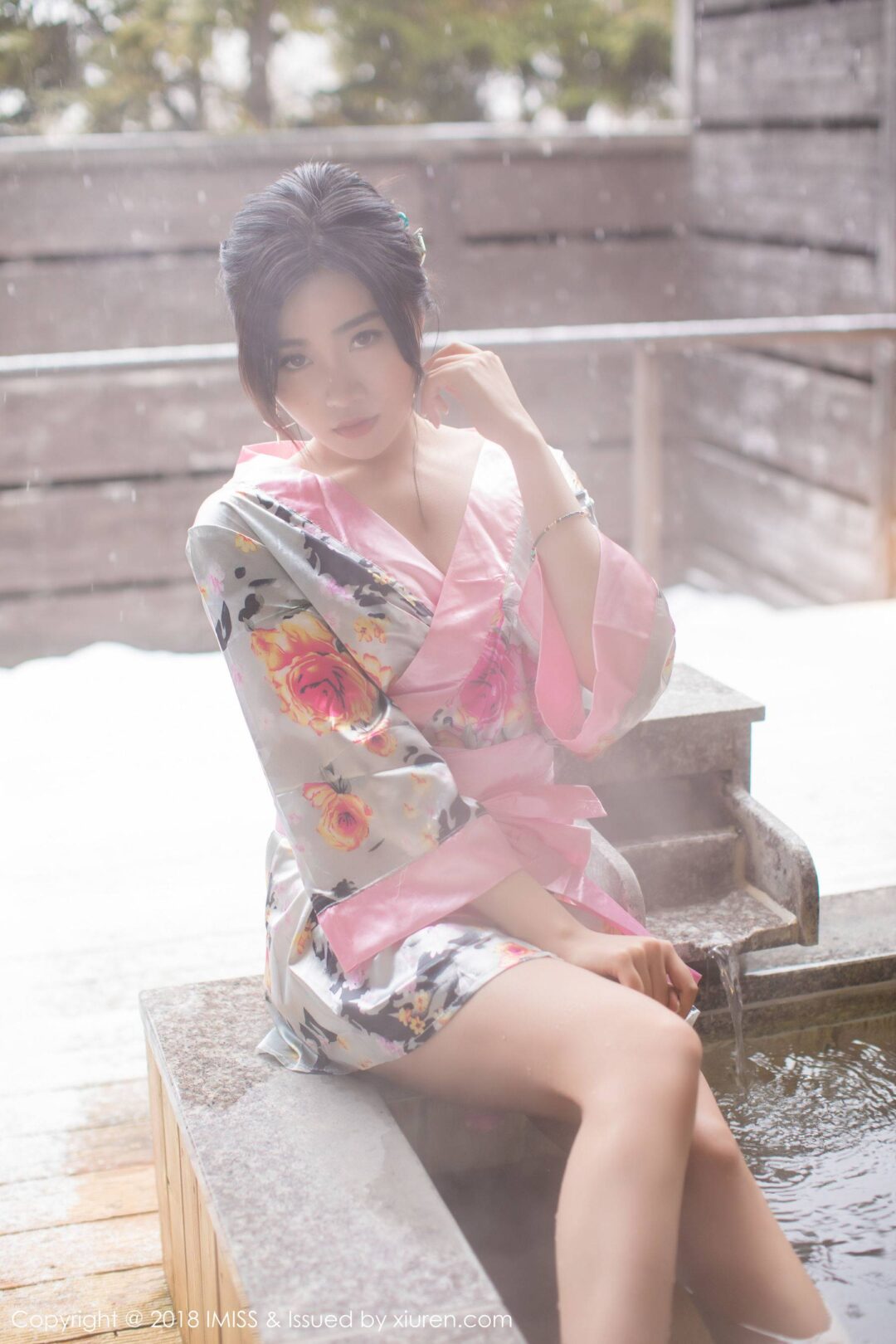 许诺Sabrina《浴池和服+蕾丝美腿》 [爱蜜社IMiss] Vol.221-看套图