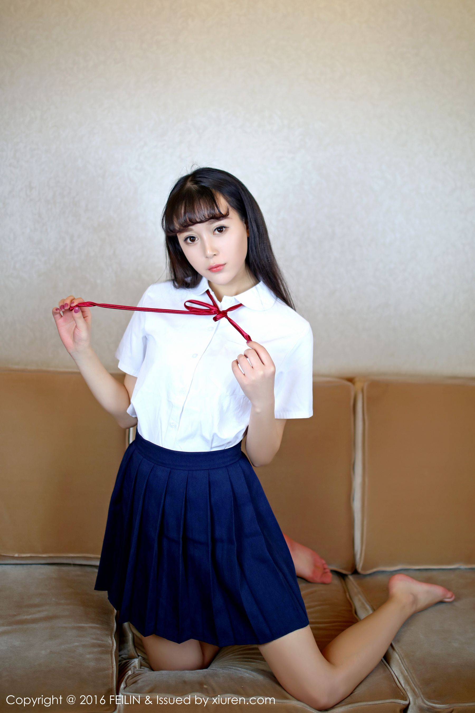 赵小米Kitty《甜美可人的清纯妹子》[嗲囡囡FEILIN] Vol.031Xiuren秀人写真高清美女套图写真下载-看套图看套图