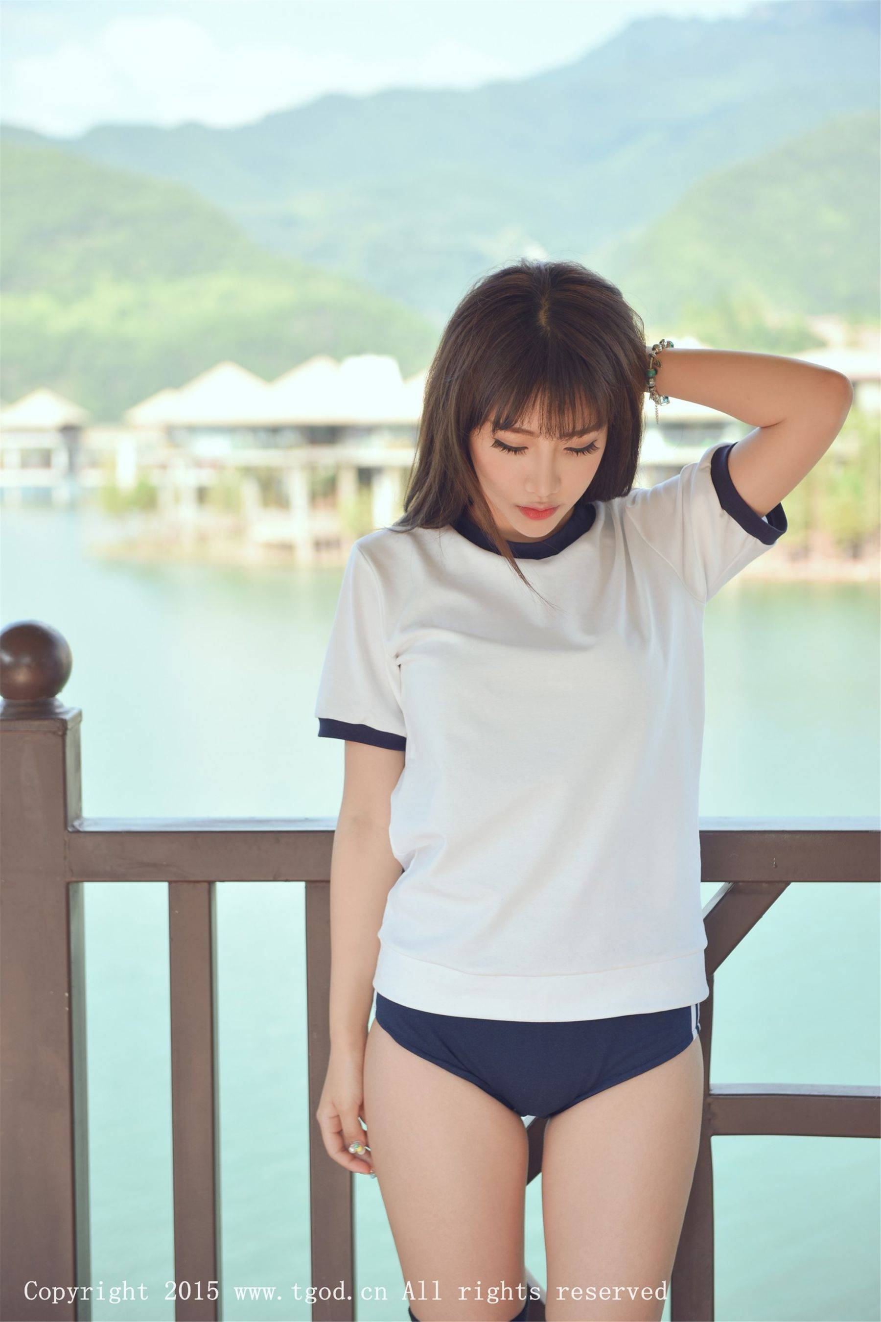 Akiki朱若慕《云曼旅拍》体操服、死库水系列 [TGOD推女神]-看套图