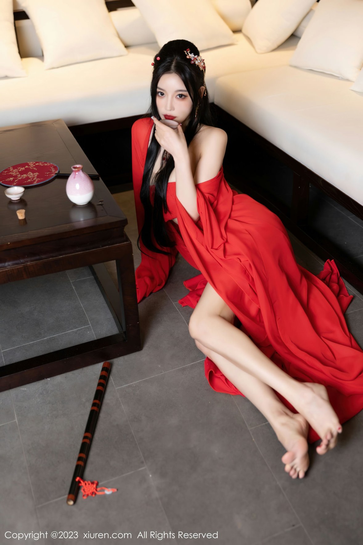图片[5]-XiuRen第6149期_女神杨晨晨Yome温泉性感半透红色丝绸秀丰满身材惹火诱惑写真88P-推荐论坛-免费套图-看套图