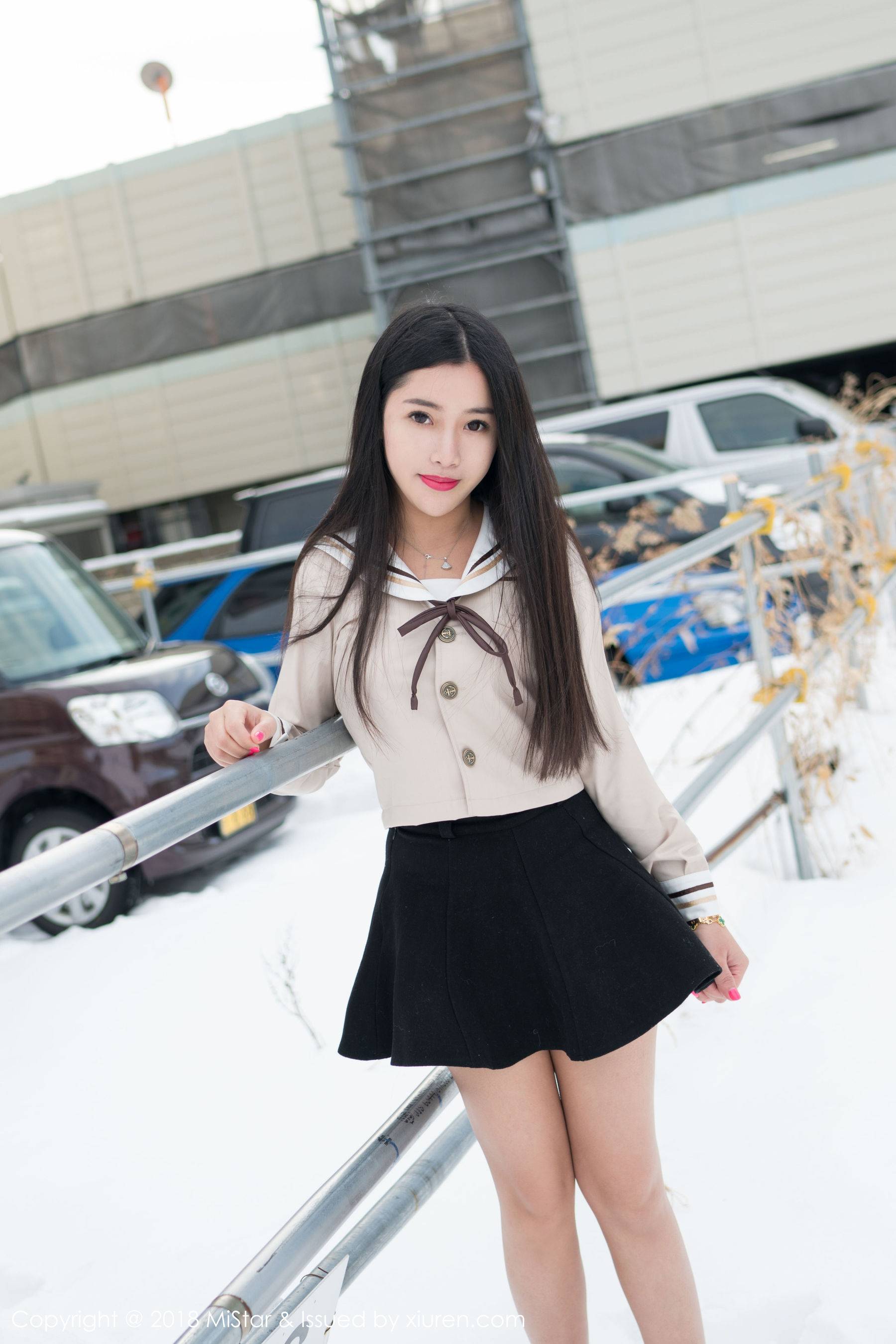 陈嘉嘉Tiffany《雪中有佳人+性感肚兜》 [魅妍社MiStar] VOL.216-看套图