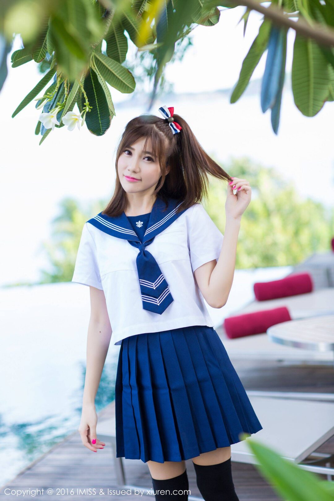 Sandy陈天扬《清纯校服系列+性感比基尼》 [爱蜜社IMiss] Vol.134-看套图