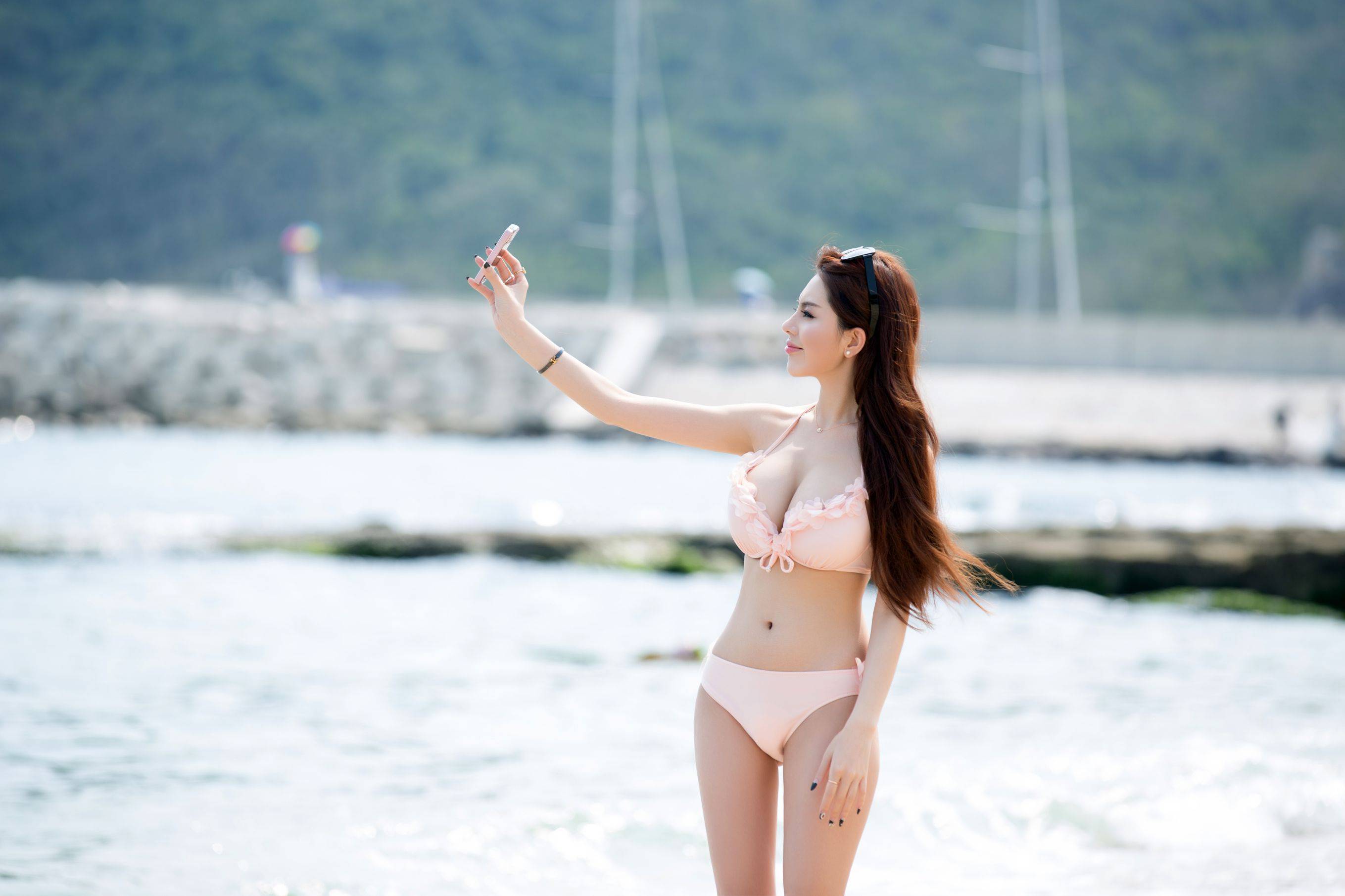 赵惟依《三亚海边沙滩比基尼》 [推女郎TuiGirl] No.070Xiuren秀人写真高清美女套图写真下载-看套图看套图
