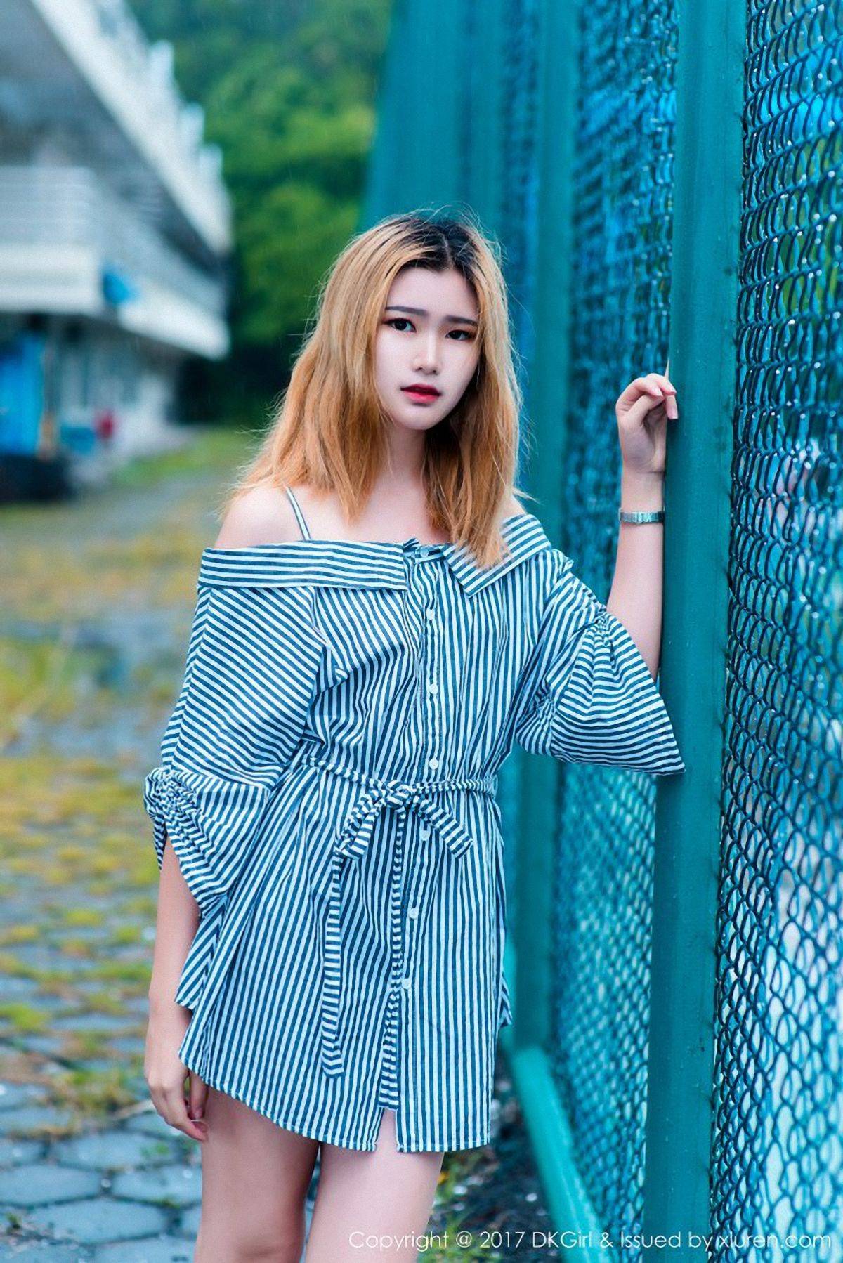 Ting婷婷《172长腿美人，户外大尺度露出》 [御女郎DKGirl] Vol.038Xiuren秀人写真高清美女套图写真下载-看套图看套图