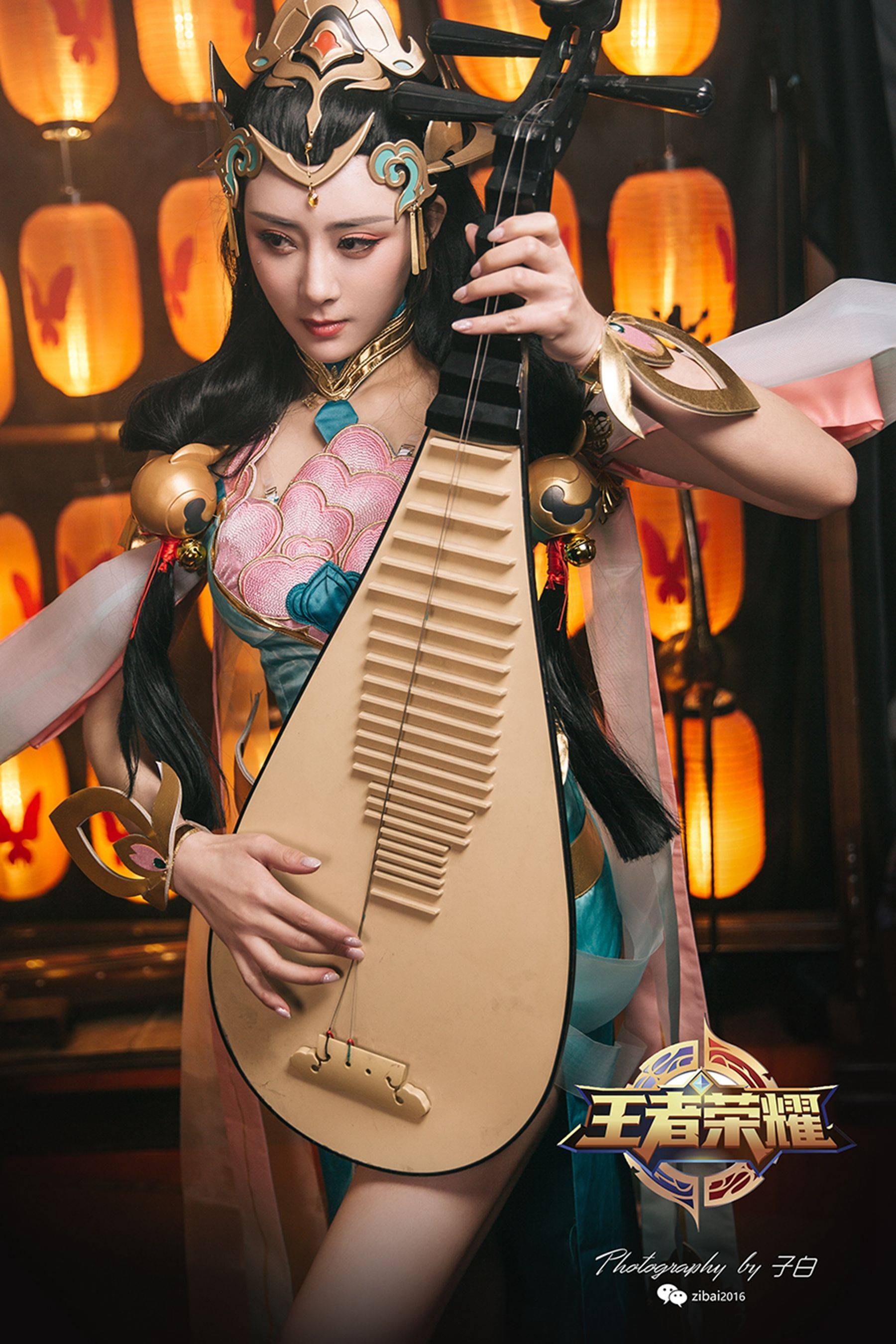 [头条女神wordgirls] 莫晓希 王者荣耀杨玉环COSXiuren秀人写真高清美女套图写真下载-看套图看套图