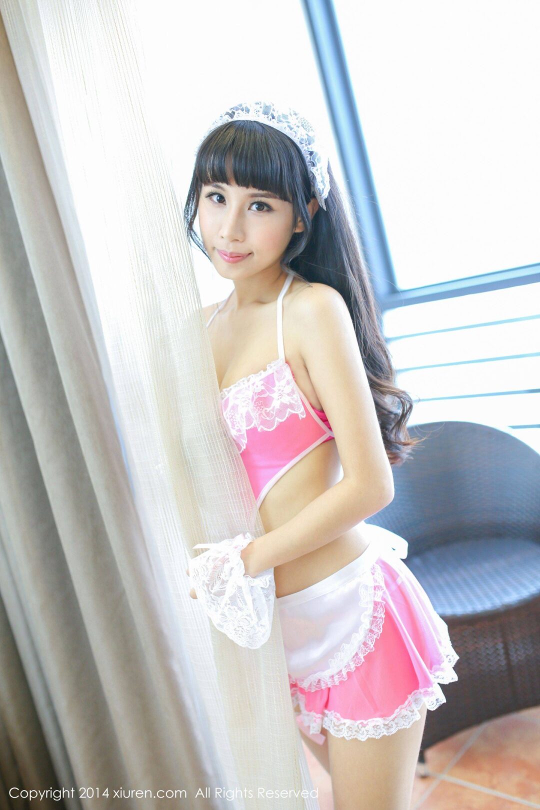 涵涵Blackangela《厨娘装+猫耳cosplay》 [秀人网XiuRen] No.132-看套图