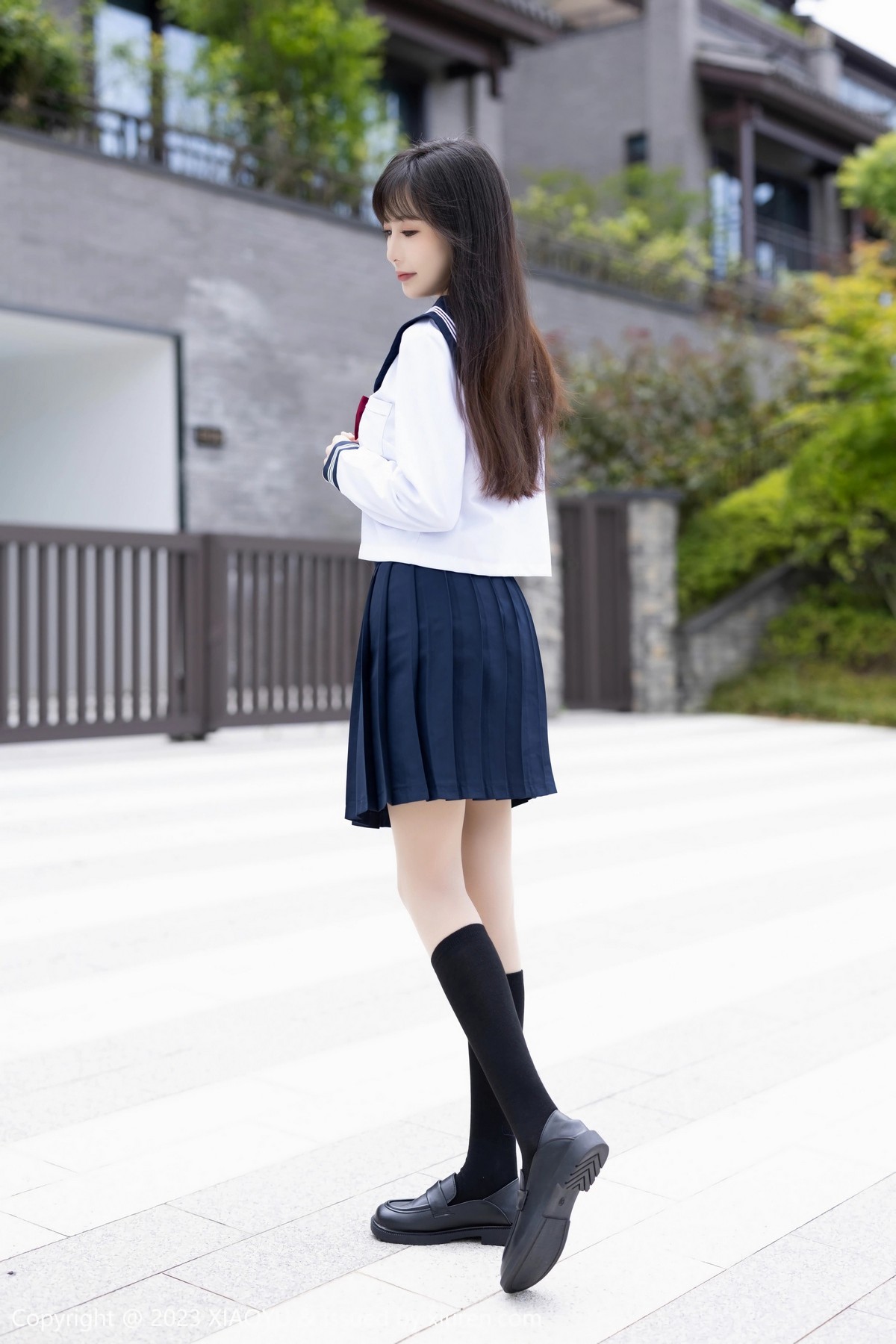 [XiaoYu画语界]Vol.1045_模特林星阑脱学妹制服露性感蓝色薄纱高叉连体衣惹火诱惑写真96P-最新发布论坛-免费套图-看套图