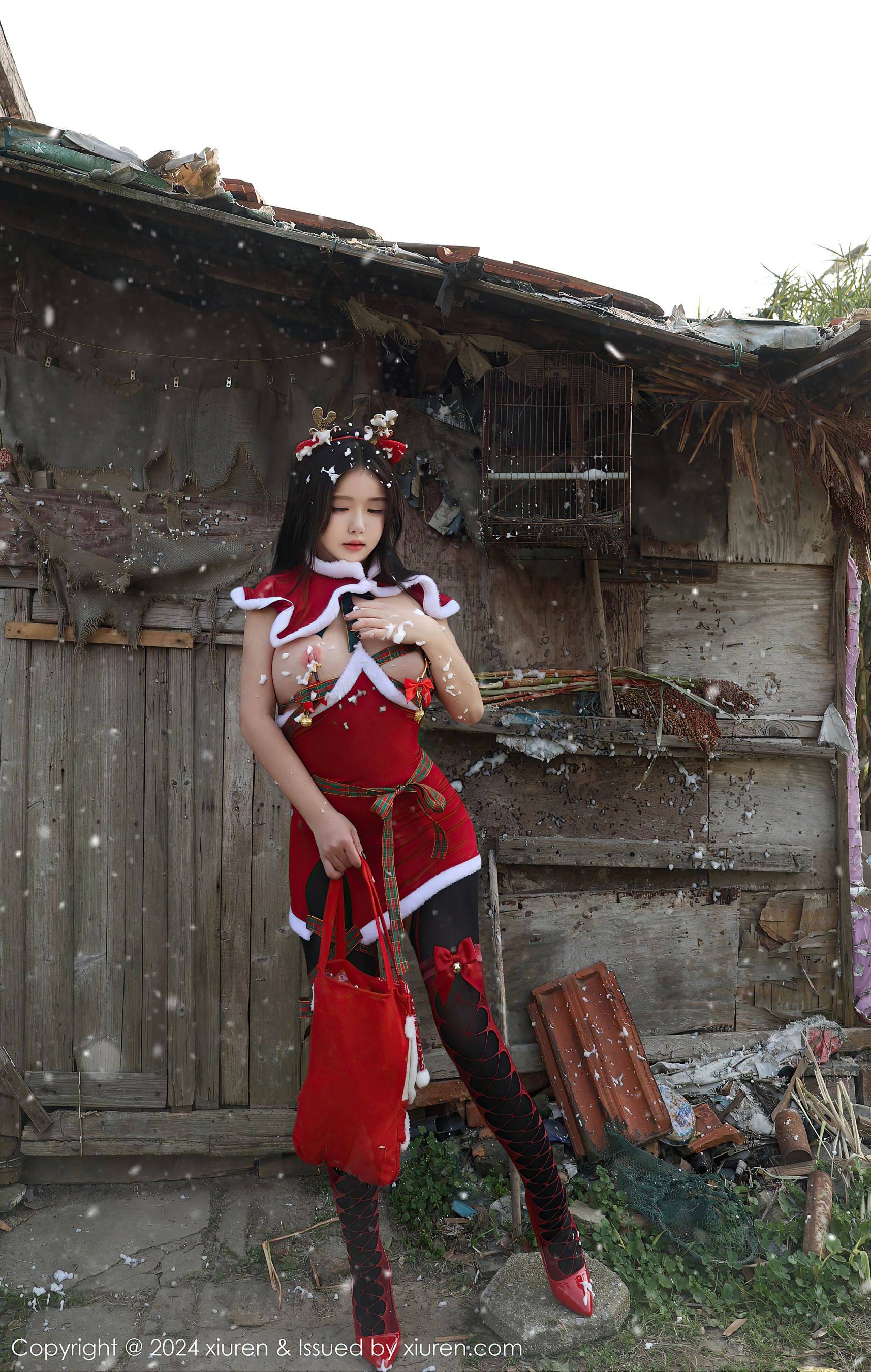 [XiuRen秀人网] No.9630 小薯条nienie 圣诞主题Xiuren秀人写真高清美女套图写真下载-看套图看套图