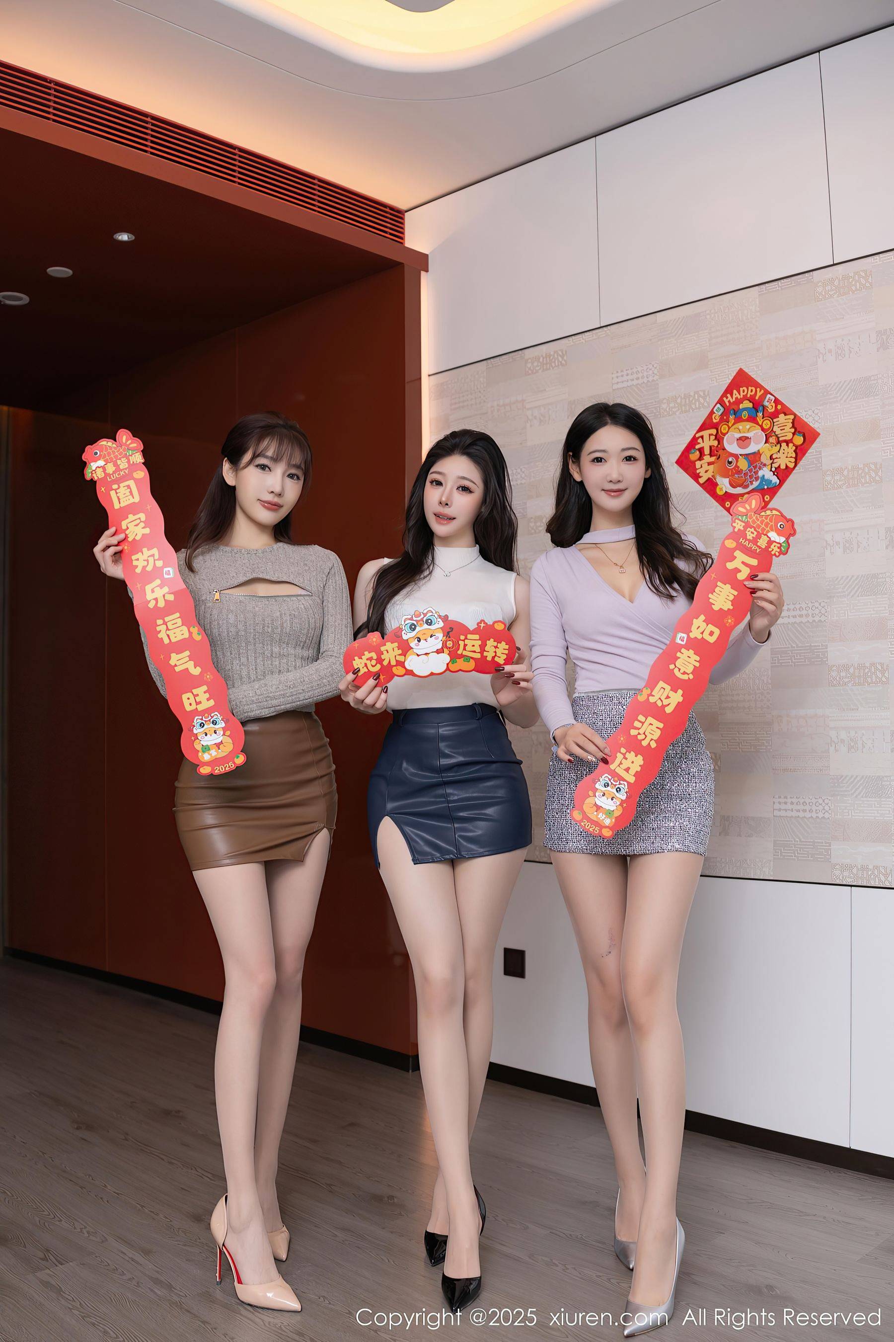 [XiuRen秀人网] No.9832 模特合集 新年主题Xiuren秀人写真高清美女套图写真下载-看套图看套图